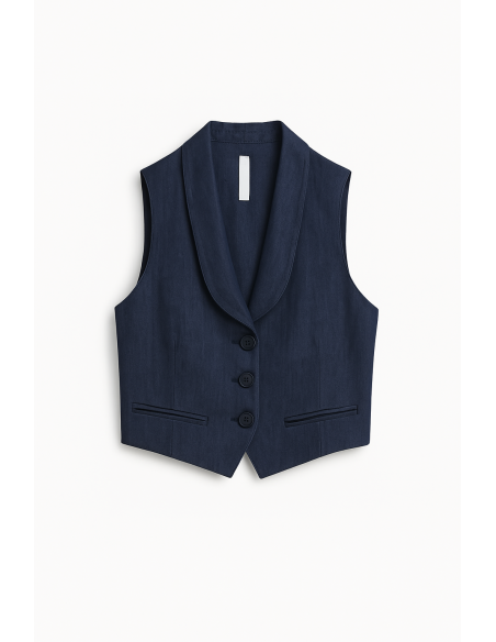 Gilet Imperial effet jean bleu 