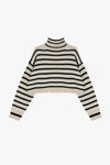 Pull Imperial Crop à rayures Bianco