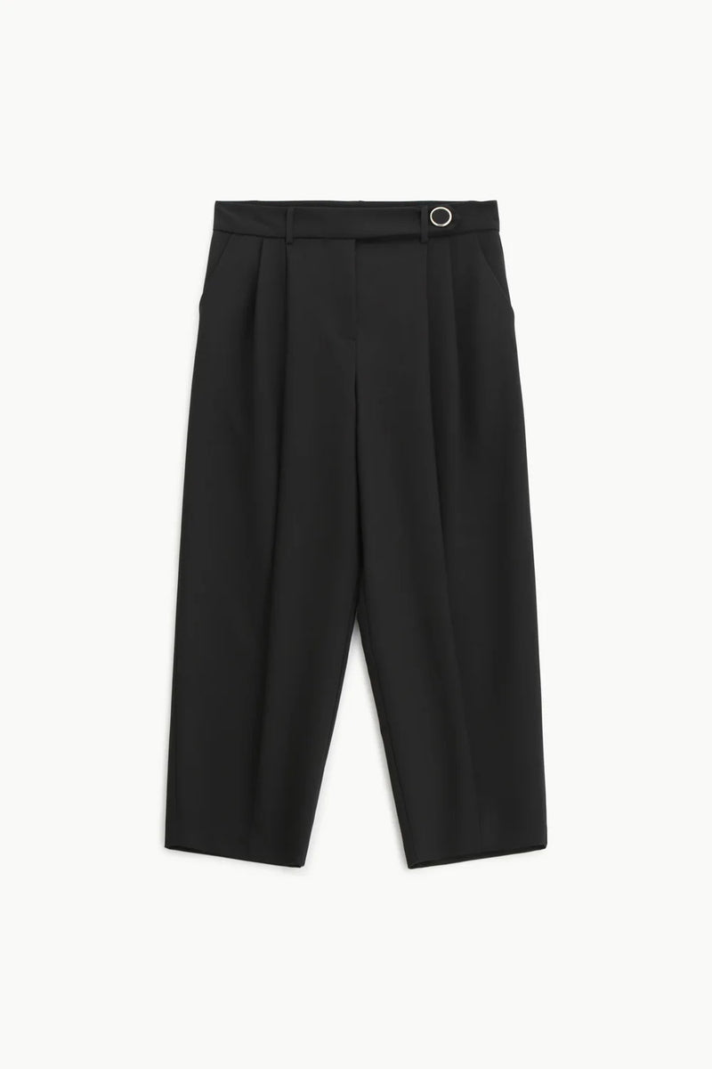 Pantalon de tailleur Imperial noir coupe balloon