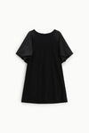 Robe courte trapèze Imperial manches ballon Nero