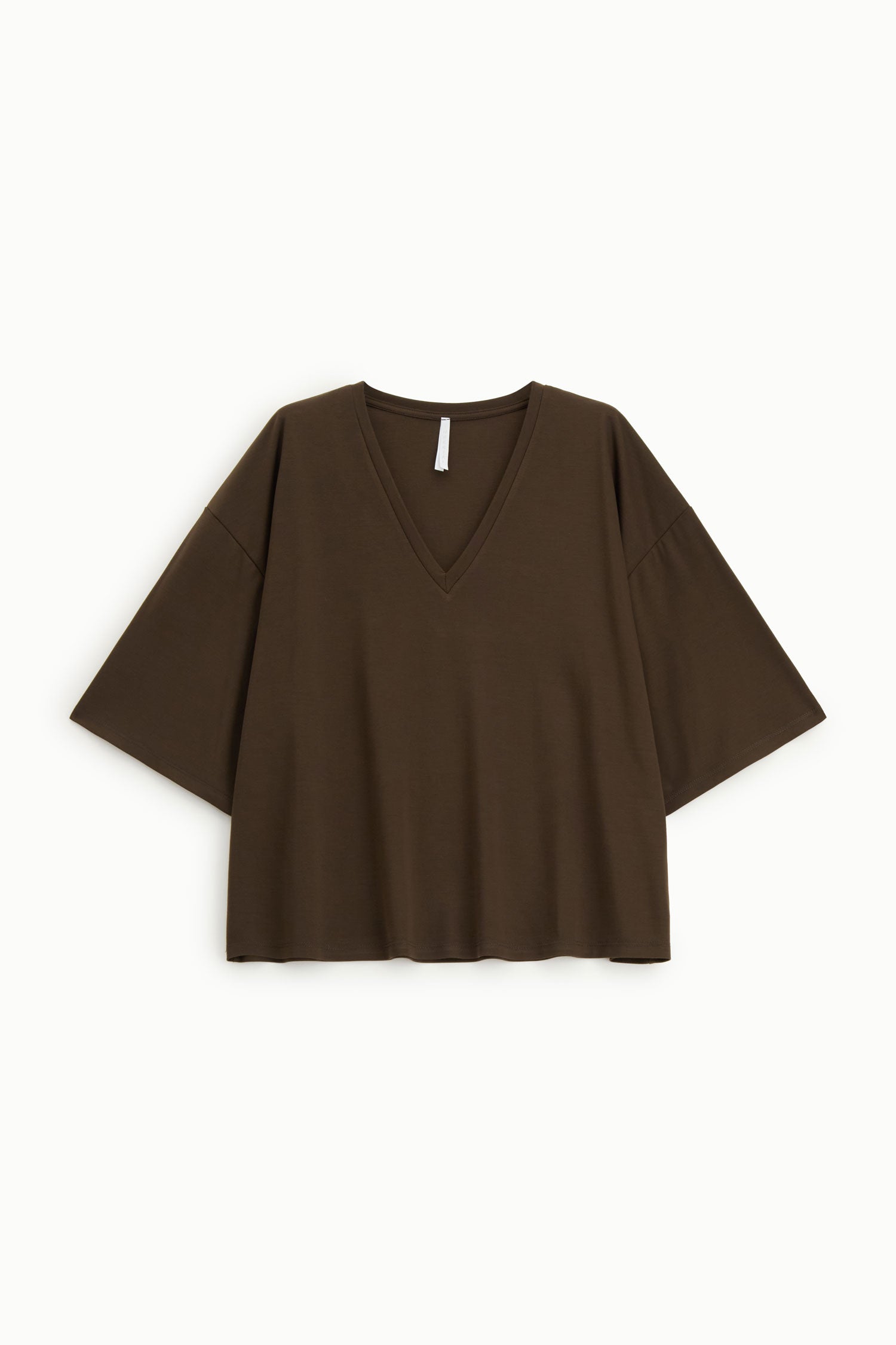 T-shirt Imperial oversize col V Moro