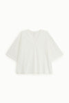 T-shirt Imperial oversize col V Panna