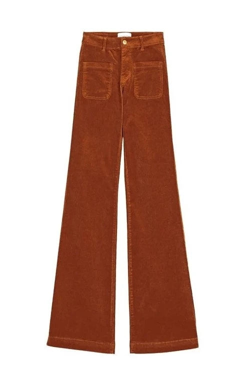 Pantalon La Petite Etoile Sonny Velours Marron
