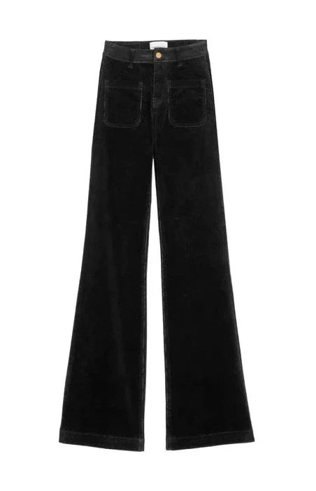 Pantalon La Petite Etoile Sonny Velours Noir
