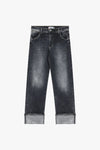 Jean Please large revers Nero Denim