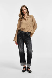Jean Please large revers Nero Denim