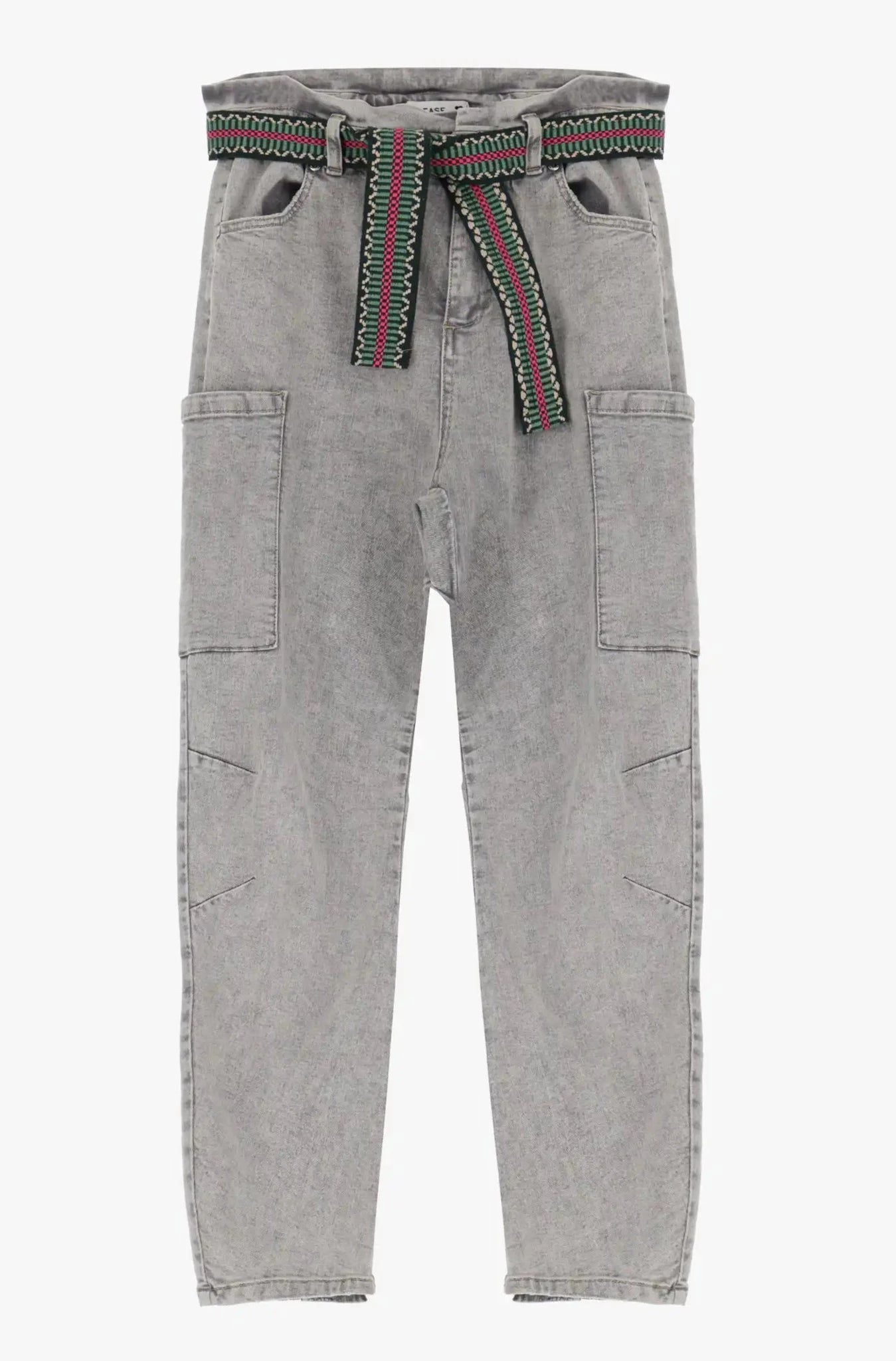 Jean PLEASE Cargo Paper bag Grigio Denim Livraison GRATUITE Boutique Access Nykita