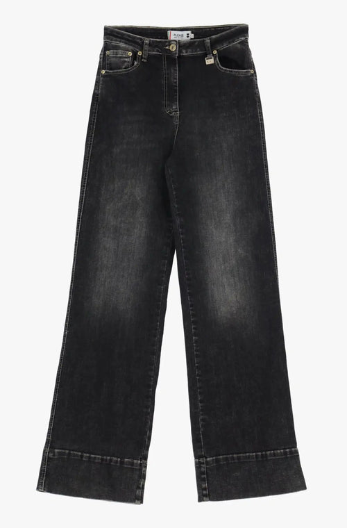 Jean Please Palazzo Nero Denim