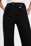 Jean Please Palazzo Nero Denim
