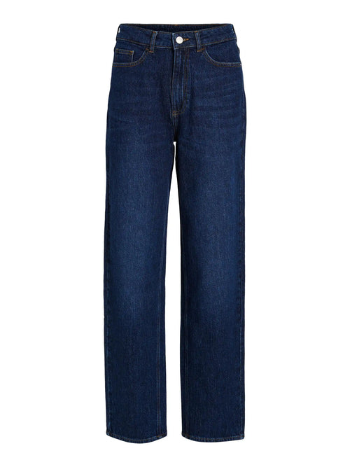 Jean droit Vila Vikelly Dark Blue Denim