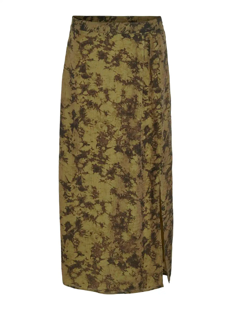 Jupe longue Vila Vilyria Gothic Olive