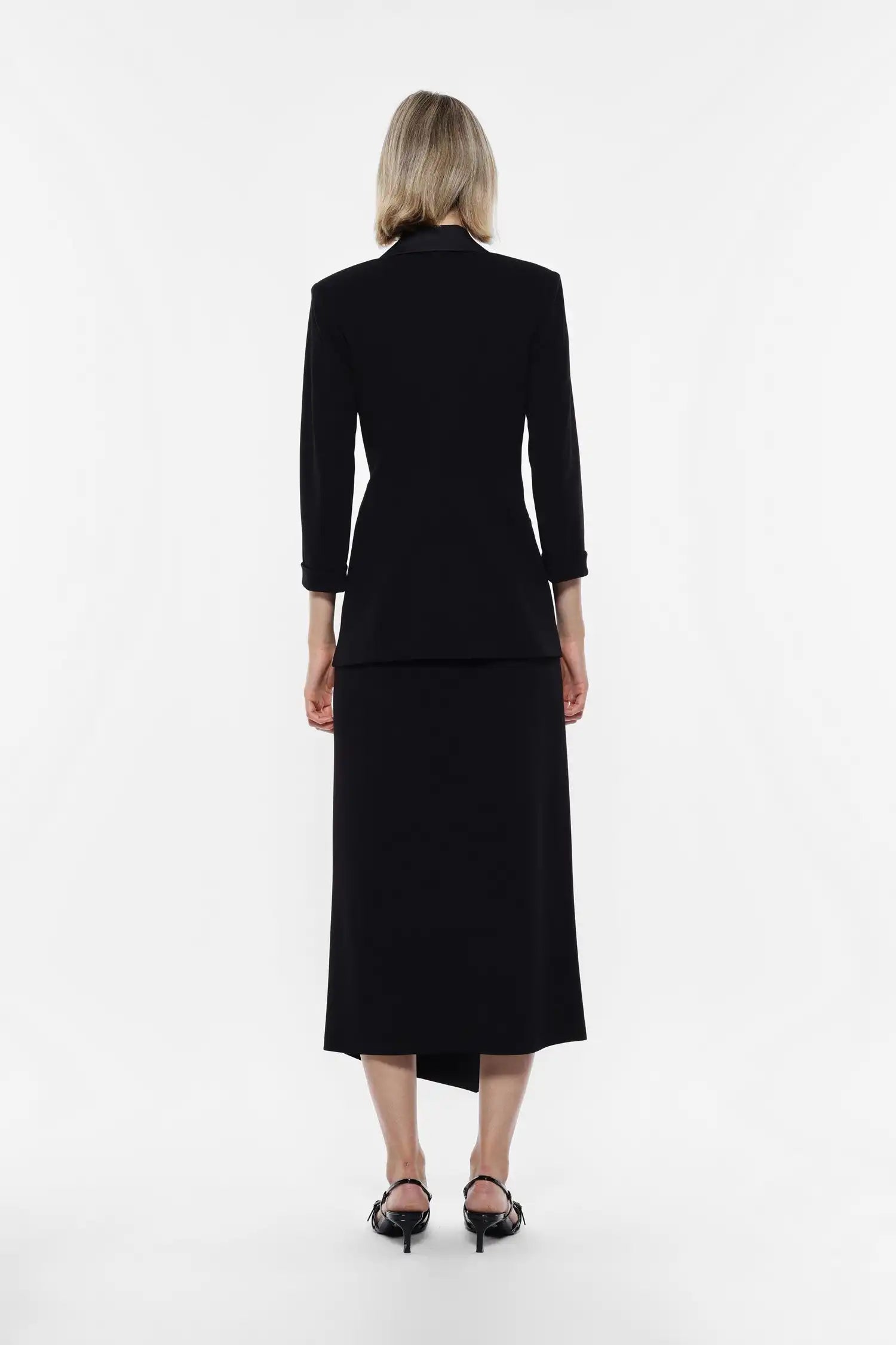 Jupe noire portefeuille hotsell
