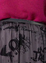 Jupe longue Notshy Sharon Charbon/Noir