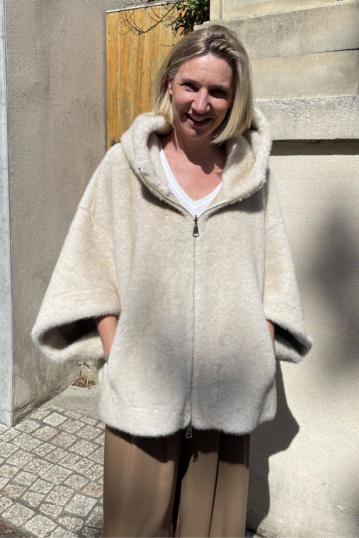 Manteau Cape Maison 26 Lea Art 4415/Marron