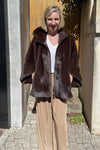 Manteau Cape Maison 26 Lea Art Brown/Palomino
