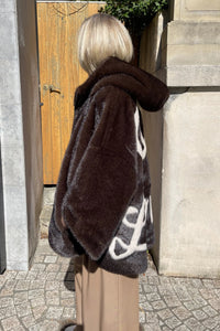 Manteau Cape Maison 26 Lea Art Brown/Palomino
