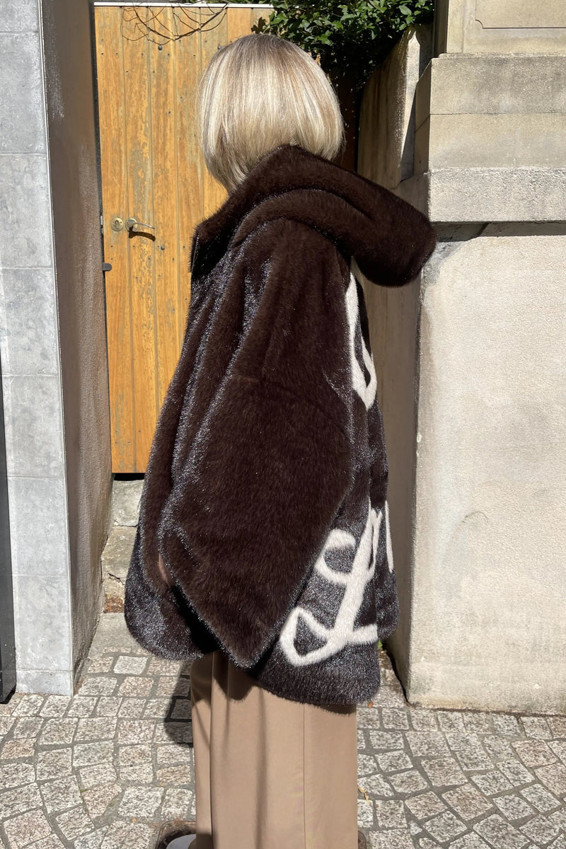 Manteau Cape Maison 26 Lea Art Brown/Palomino