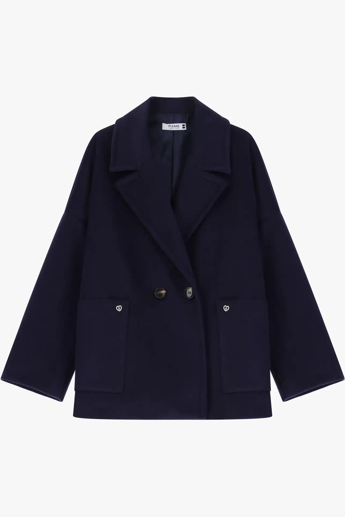 Manteau Caban Please Blu