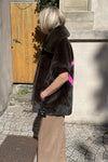 Manteau sans manches Maison 26 Mia Art Kaki/Fushia