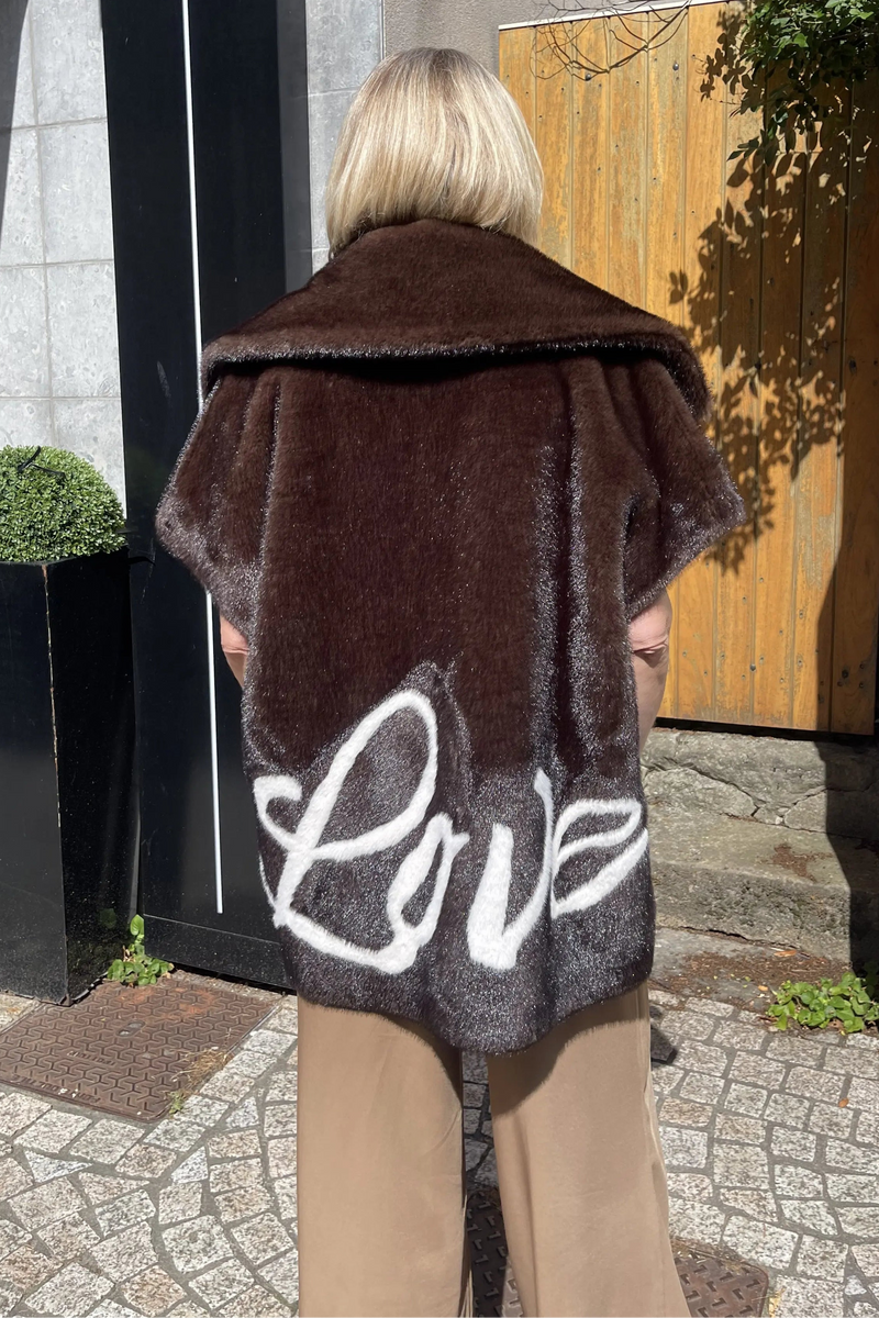 Manteau sans manches Maison 26 Mia Art Brown/Palomino
