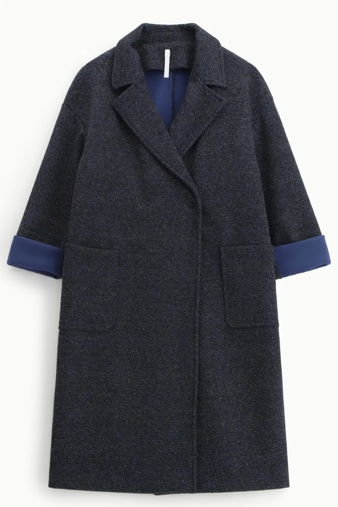 Manteau Imperial à paillettes Blu/Nero