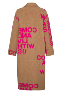 Manteau Liv Bergen Iceland Camel/Pink