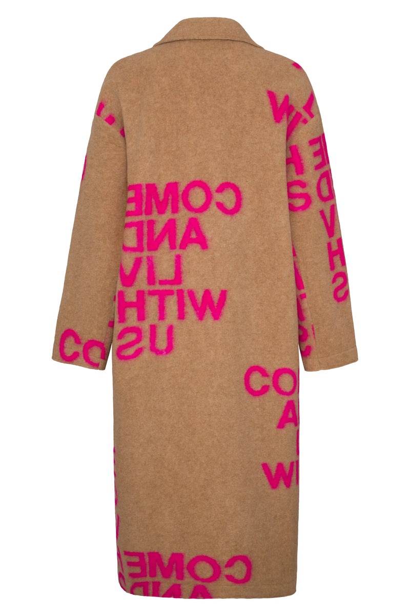Manteau Liv Bergen Iceland Camel/Pink