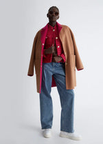 Manteau réversible Liu Jo en laine Dark fuxia