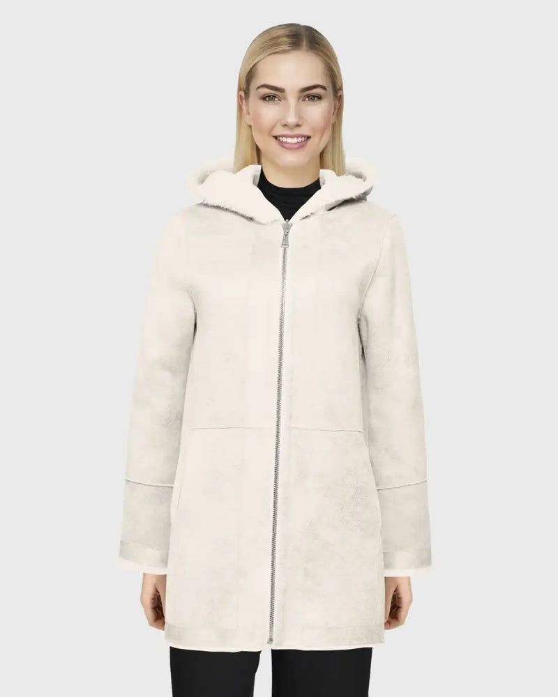 Manteau Oakwood Réversible Idylle Beige Clair