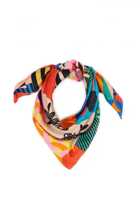 MEDIUM Foulard Wild Stripes Multicolore
