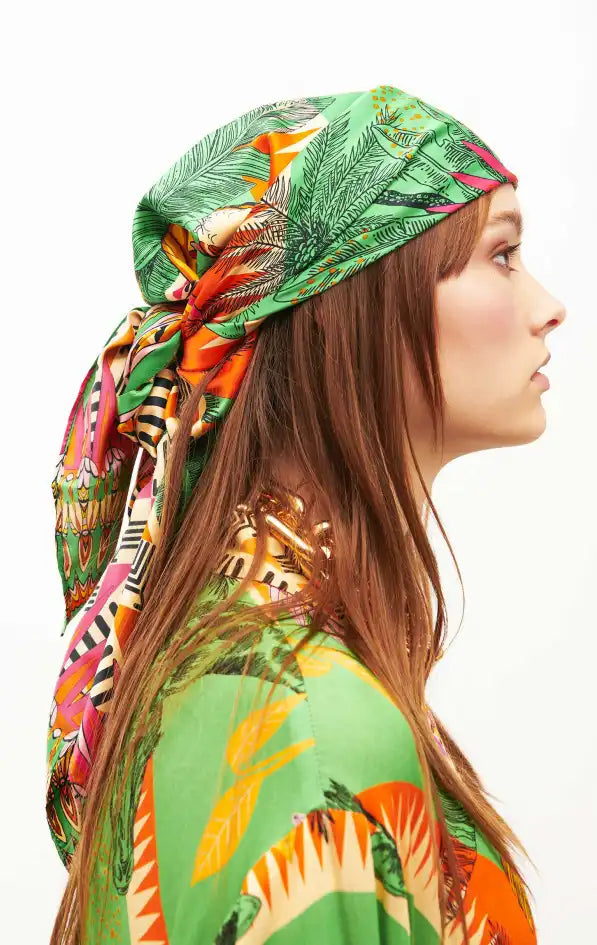 MEDIUM Foulard Wild Zoulou Vert