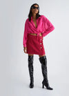 Mini Jupe Liu Jo pied-de-poule Dark fuxia