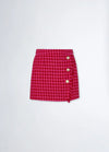 Mini Jupe Liu Jo pied-de-poule Dark fuxia