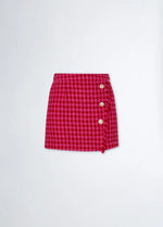 Mini Jupe Liu Jo pied-de-poule Dark fuxia