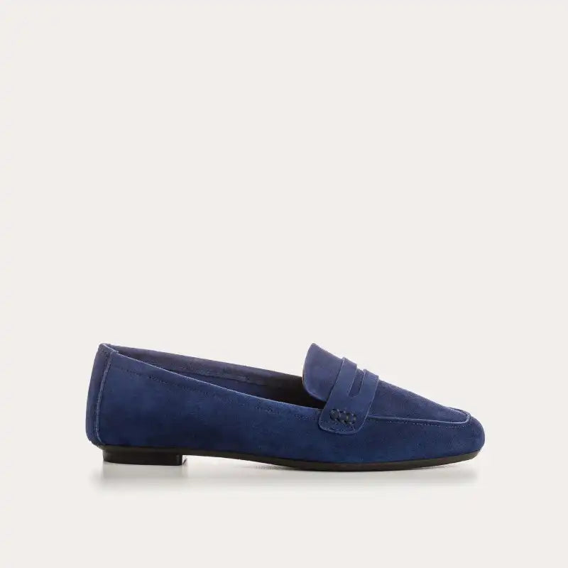Mocassins Reqins Hema Cuir Velours Ocean