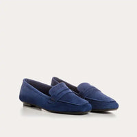 Mocassins Reqins Hema Cuir Velours Ocean