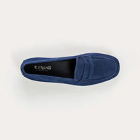 Mocassins Reqins Hema Cuir Velours Ocean
