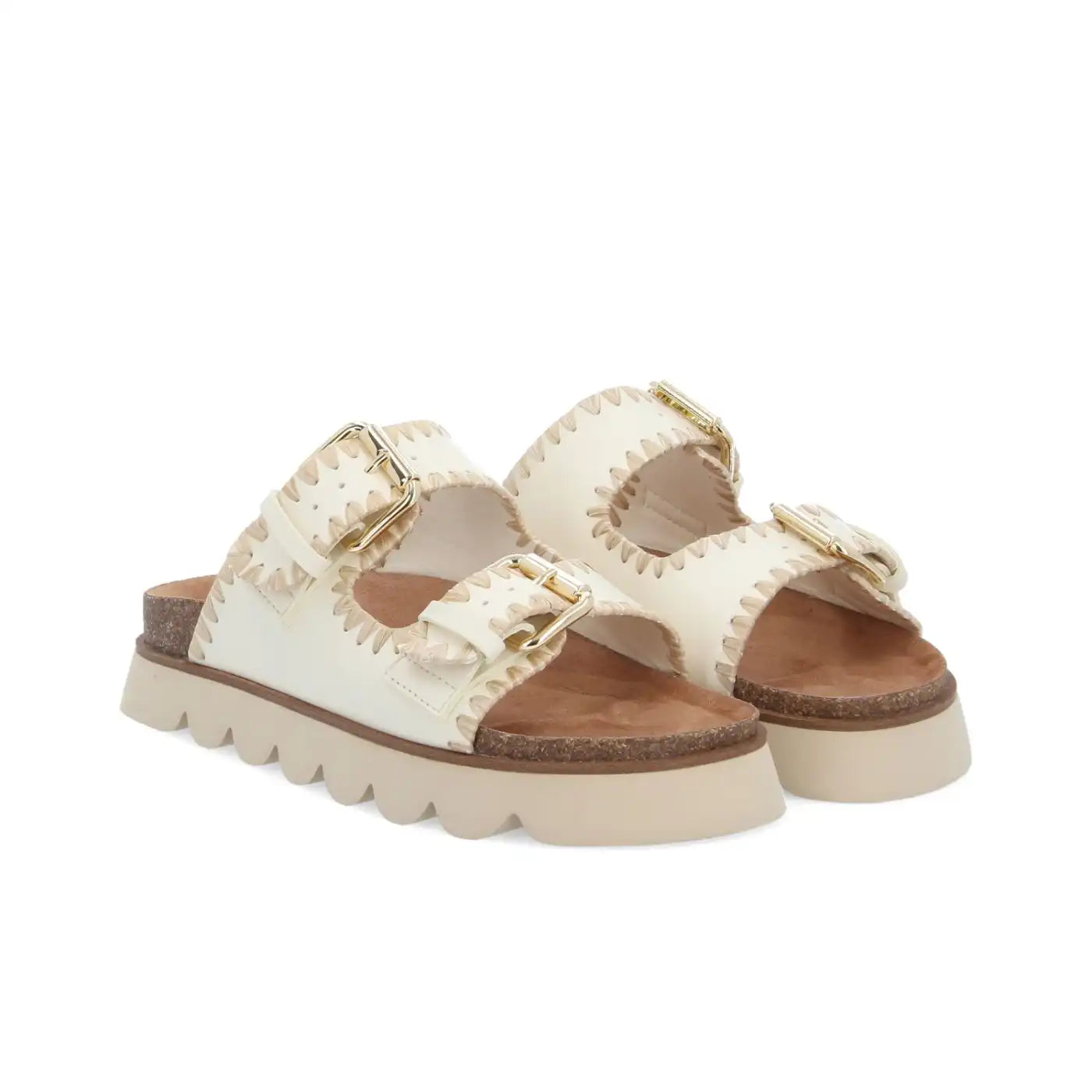 Mules No Name Sandy Edge W Blanc Cassé