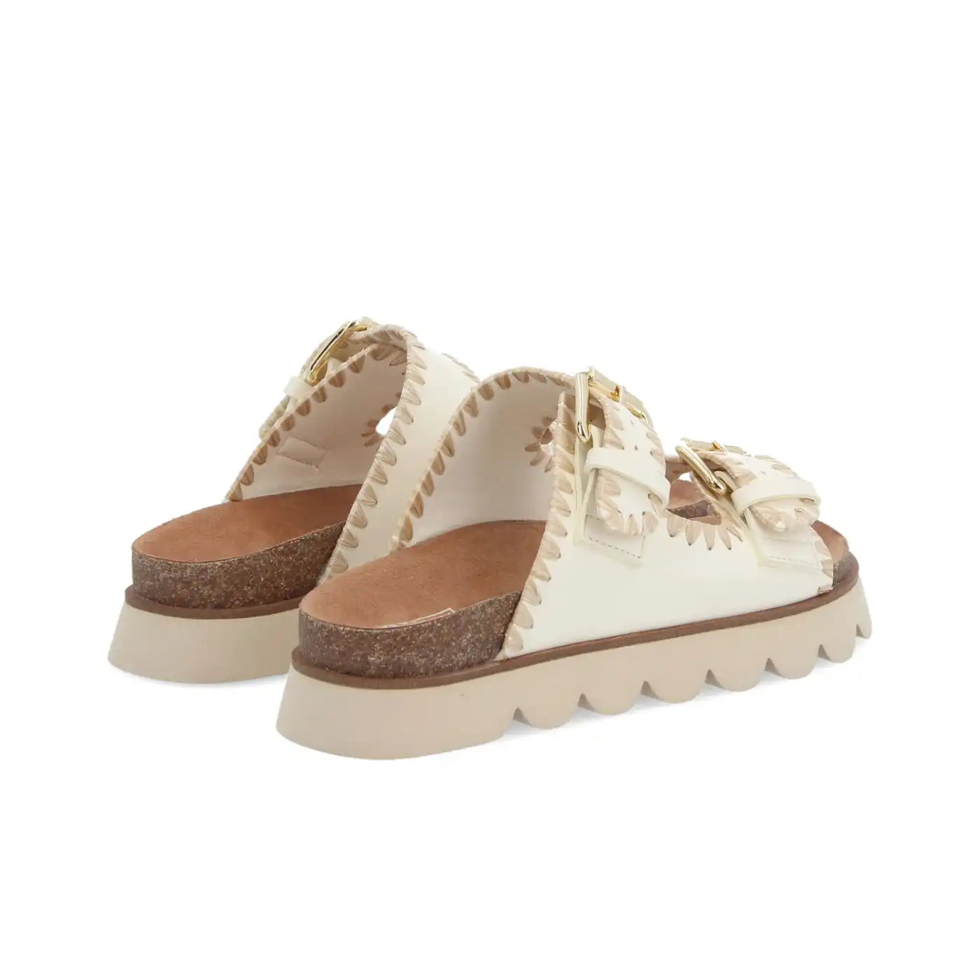 Mules No Name Sandy Edge W Blanc Cassé
