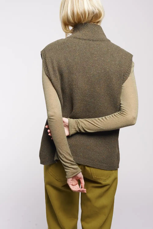 Pull Maevy Open Sans Manches Foret