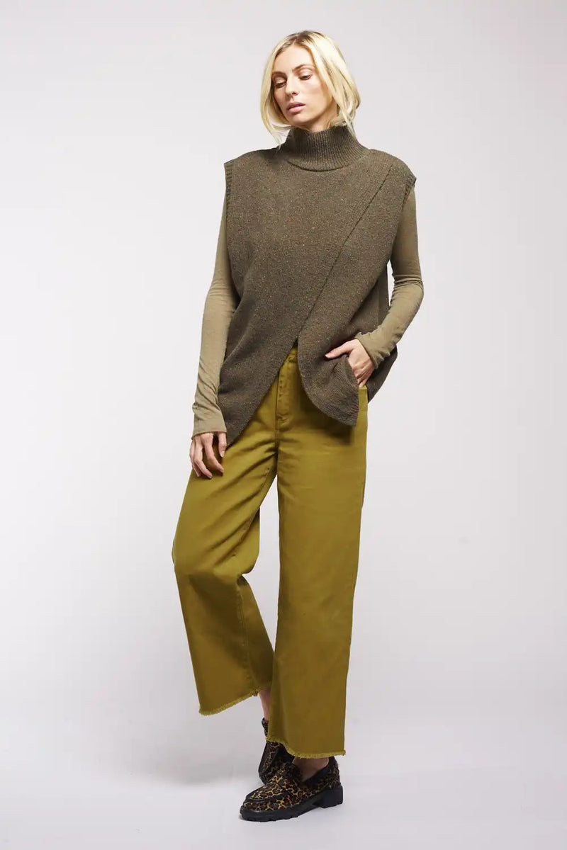 Pull Maevy Open Sans Manches Foret