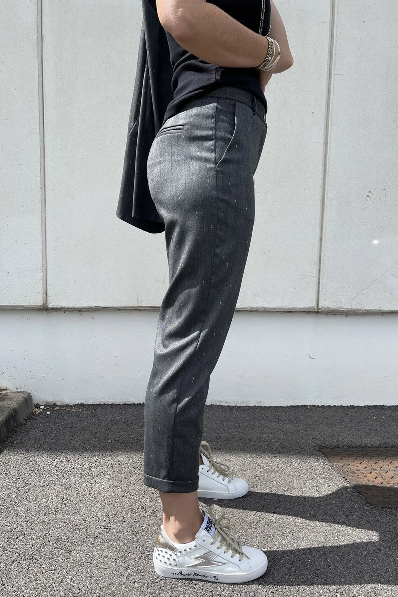 Pantalon Chino Imperial à rayures irisé Grigio