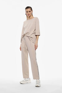 Pantalon Large Imperial bande à sequins Burro