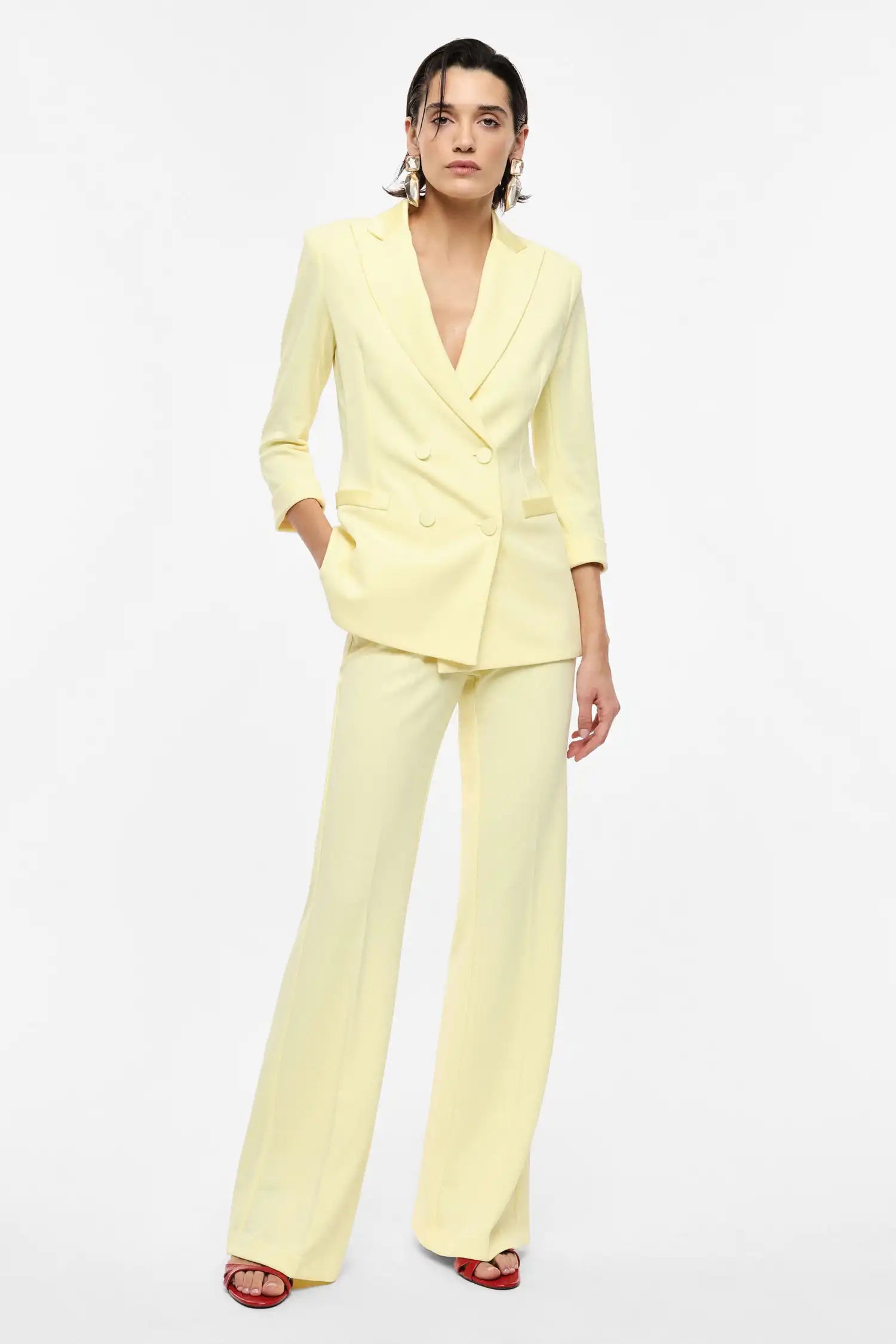 Pantalon de smoking Imperial flare Canarino