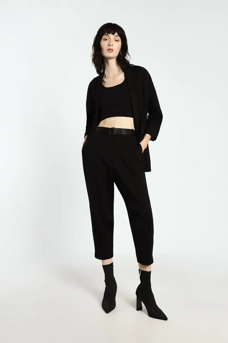 Pantalon Imperial Ceinturé Nero