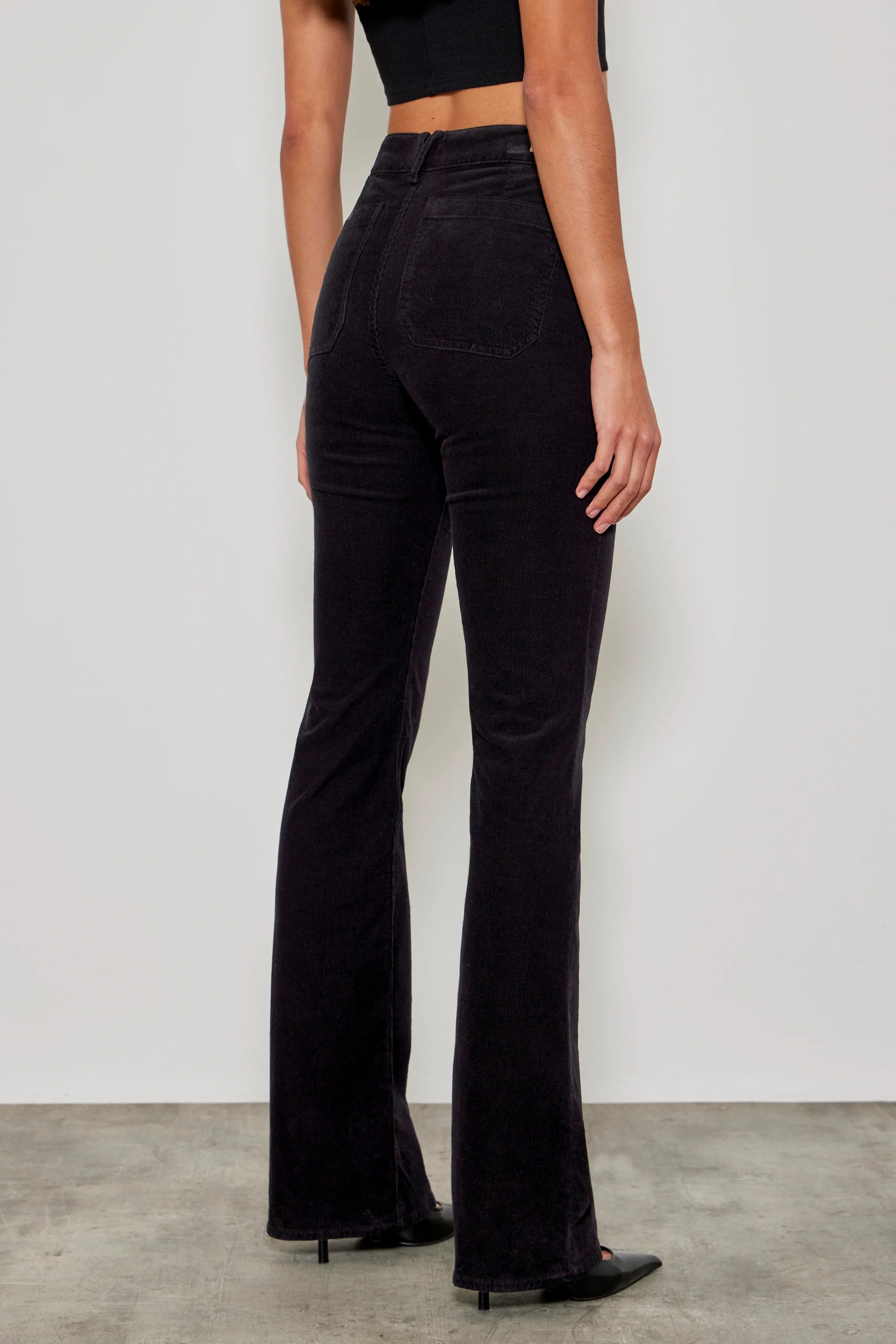 Pantalon noir flare best sale