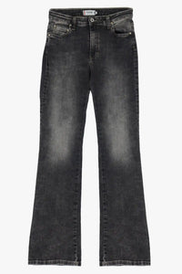Jean Please Flare délavé Nero Denim