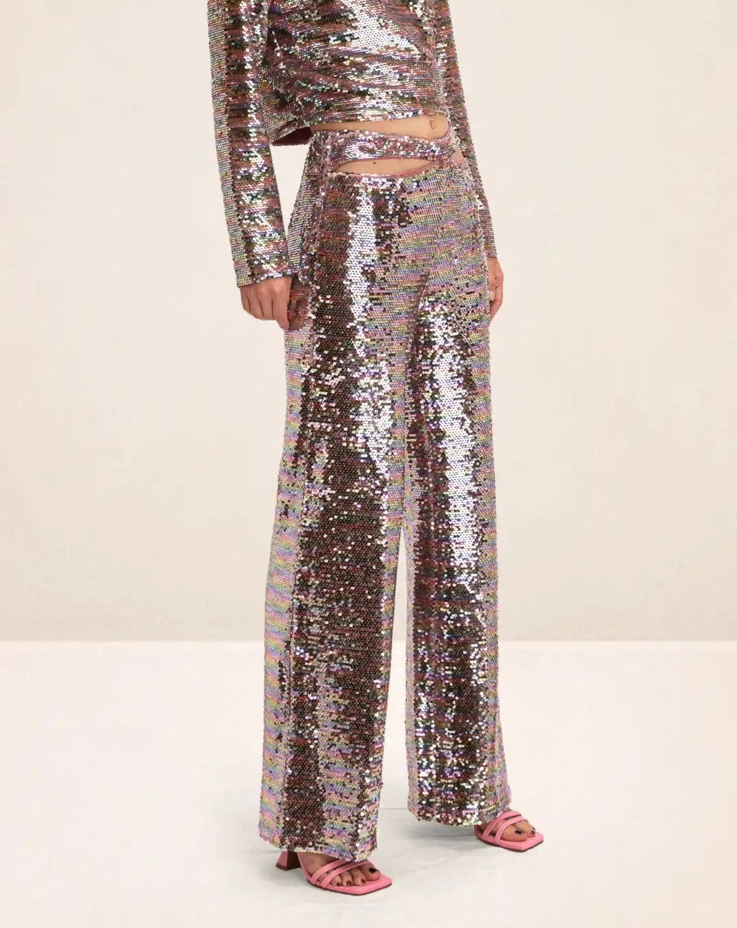 Pantalon fluide on sale sequin