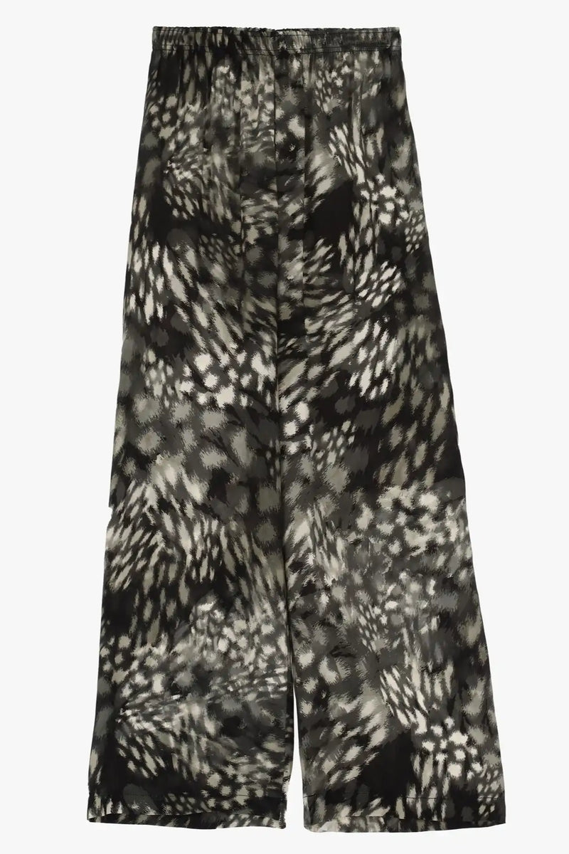 Pantalon Palazzo Imperial Imprimé Nero/Grigio