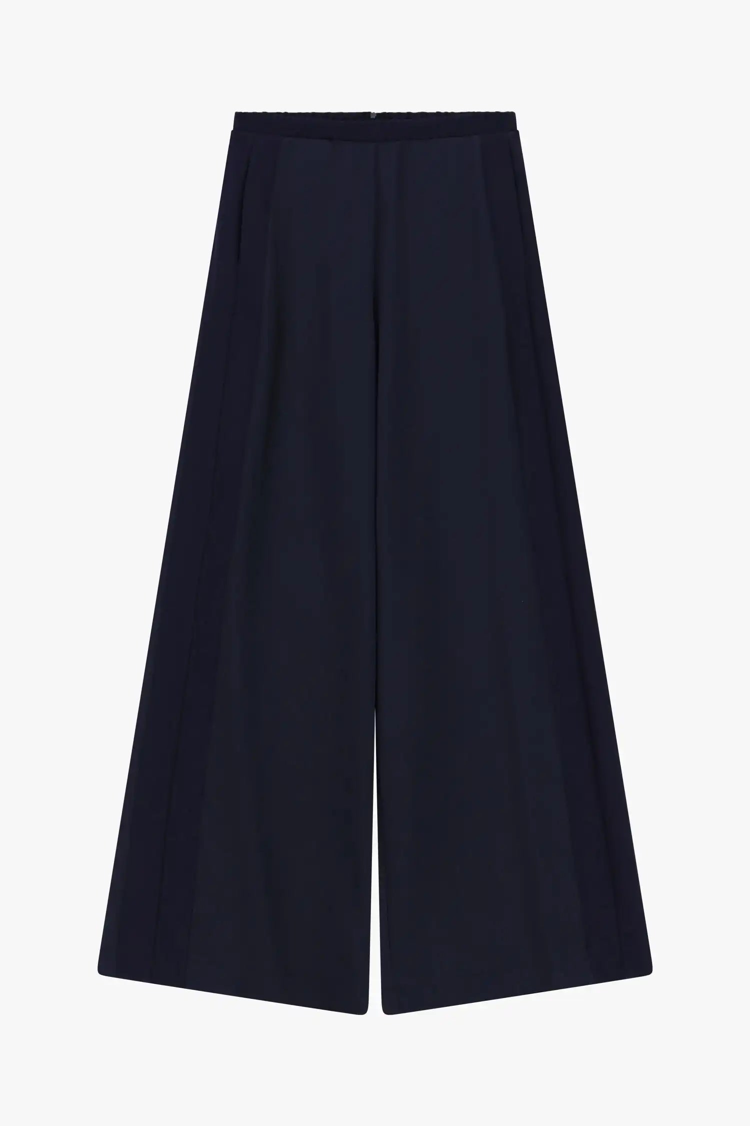 Pantalon Palazzo Imperial bande satin Blu